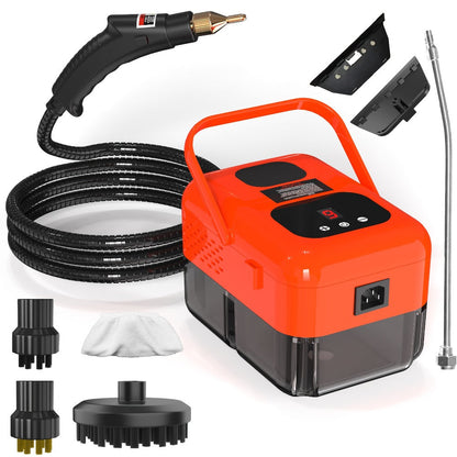 Steam Cleaner Handheld High Pressure Portable, Deep Clean for Kitchen Grease Range Hood Sofa Tile Grout Car AC Washing Machine