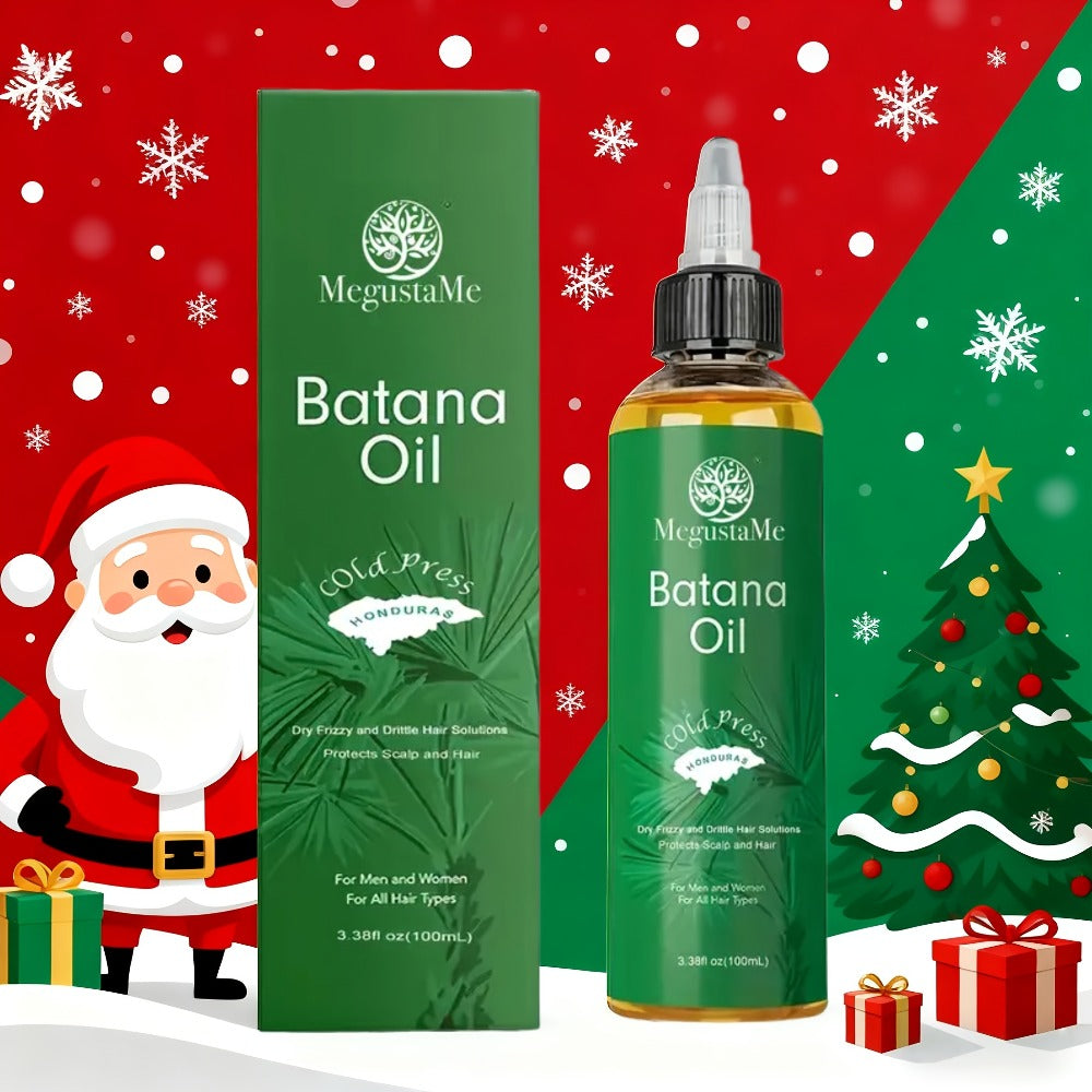 Batana Oil Cold Pressed Pure Hair & Scalp Treatment – Deep Moisturizing Conditioner with Jojoba Oil for Dry Damaged Hair, Frizz Control
