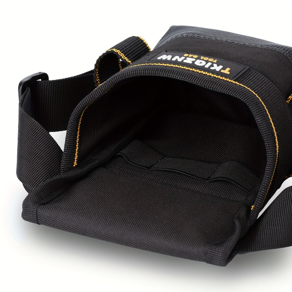 Tool Belt Pouch Heavy Duty Electrician | Adjustable Strap Multi-Compartment Organizer with Zipper | Professional Tool Bag for Plumbers