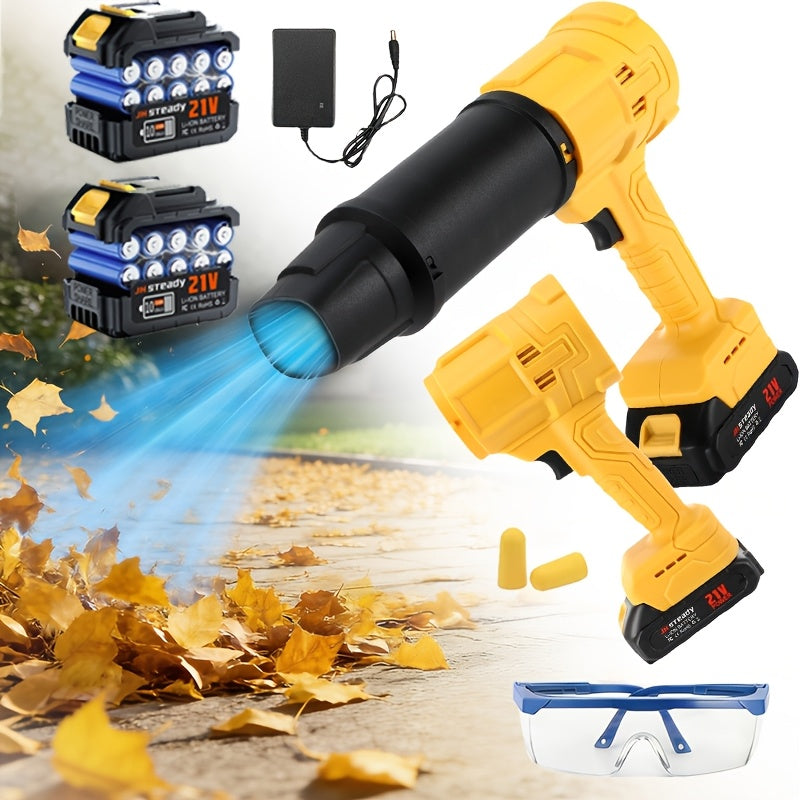 Cordless Leaf Blower Battery Powered, Lawn Yard Patio Driveway Blower for Garden, Patio and Yard Use