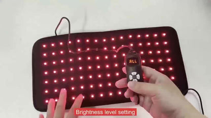 Wearable 210-LED Red and Infrared Light Pad, 16.1 x 7.9 Inches with Five Brightness and Six Timer Settings