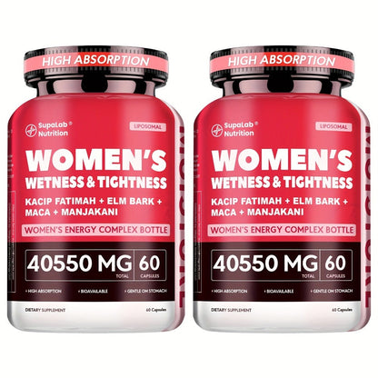 Women's Intimate Wellness Capsules with Kacip Fatimah, Manjakani & Maca Root - Natural Hydration