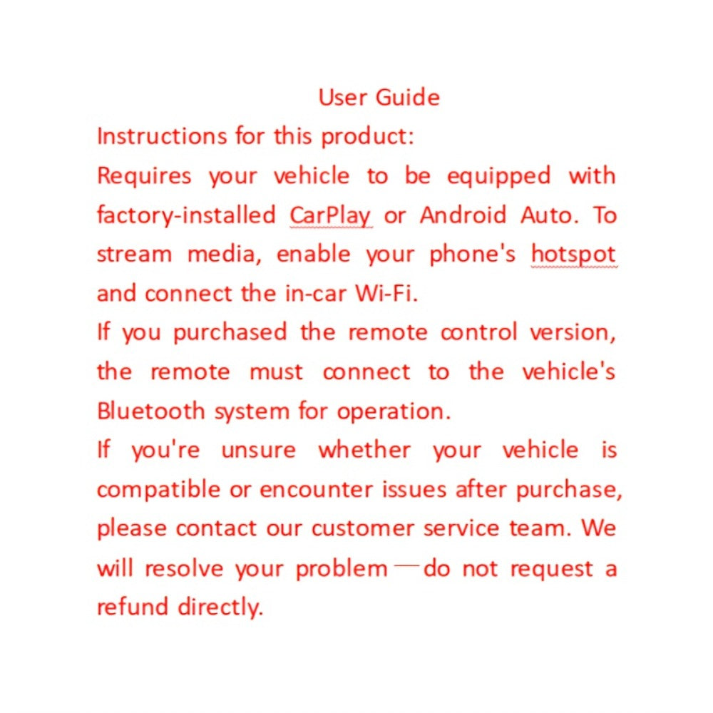 3-in-1 Wireless CarPlay Adapter Magic Media Box with Netflix YouTube TikTok Streaming & USB Port