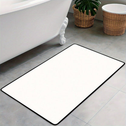Mermaid Print Rectangular Bath Mat with Teal Ocean Artwork and 31 × 20 Inch Size for Bathroom Floor Decor