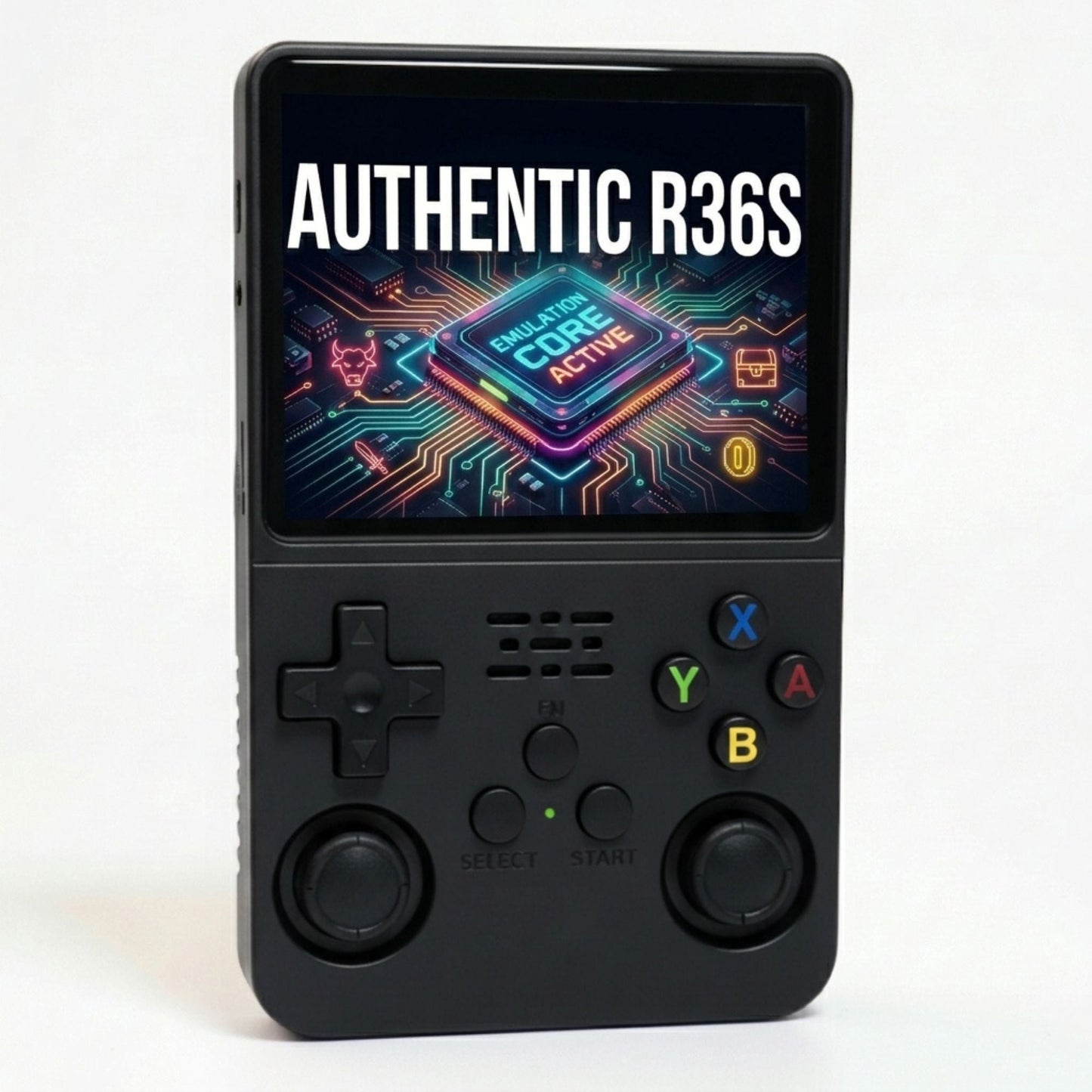 R36S Retro Handheld Game Console ArkOS 3.5" IPS Screen 64GB 128GB, Portable Emulator Gaming Device USB-C 10Hr Battery