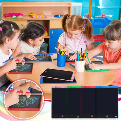Four-Pack 8.5-Inch LCD Writing Tablets in Blue, Pink, Green and Red with Matching Styluses
