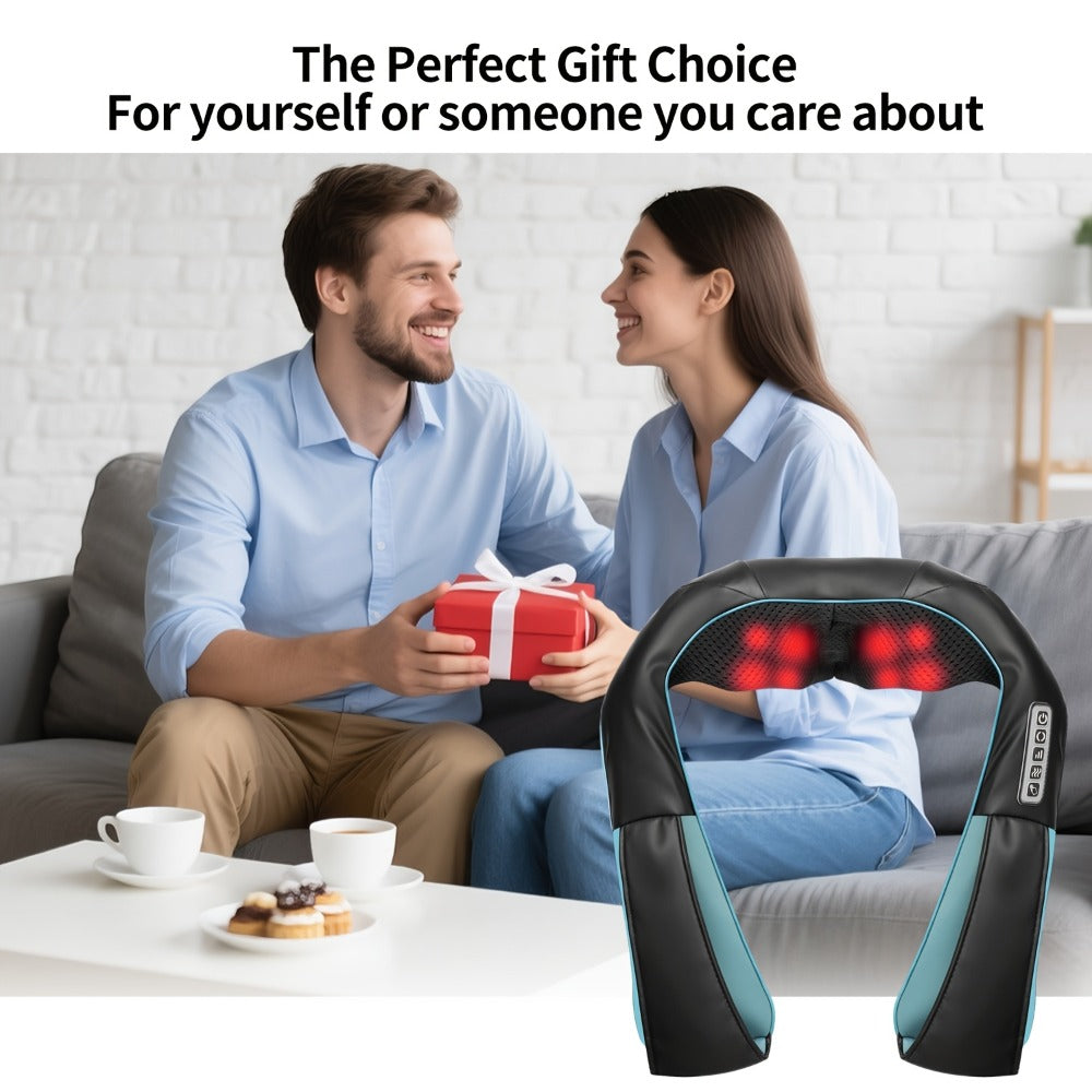 Acupressure Massager, Electric Acupoint Deep Kneading Neck & Shoulder Massager for Back, Waist, Legs