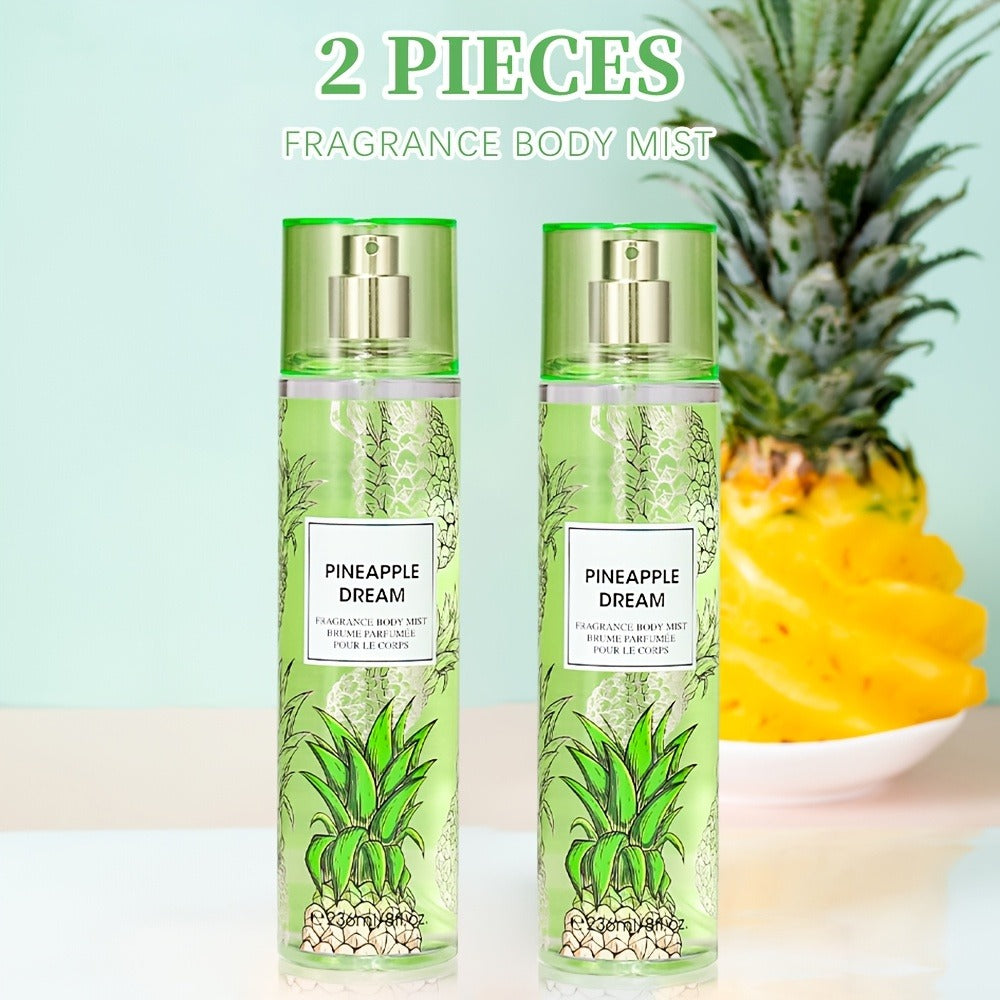 Two-Piece Fruit Scent Body Mist Set, 8 fl oz / 236ml Bottles in Nine Exact Matching Scent Options