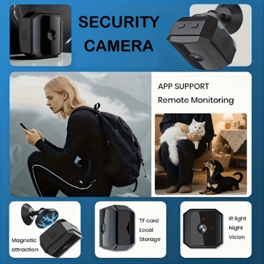 Wireless Security Camera Rechargeable Battery, No WiFi No Internet AP Hotspot, IR Night Vision, Two-Way Audio