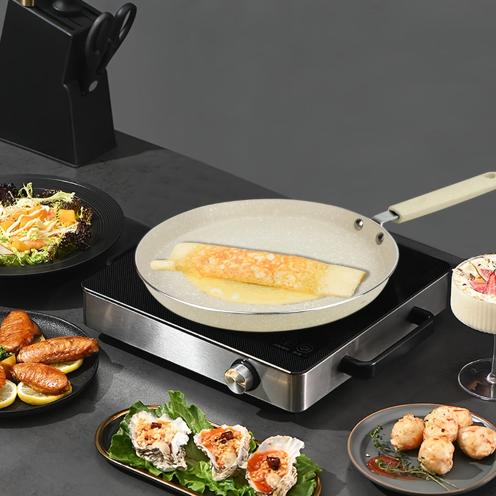 Cookware Set ABKOK 7-, 12- or 15-Piece Beige Pots and Pans with Lids, Steamer and Utensils