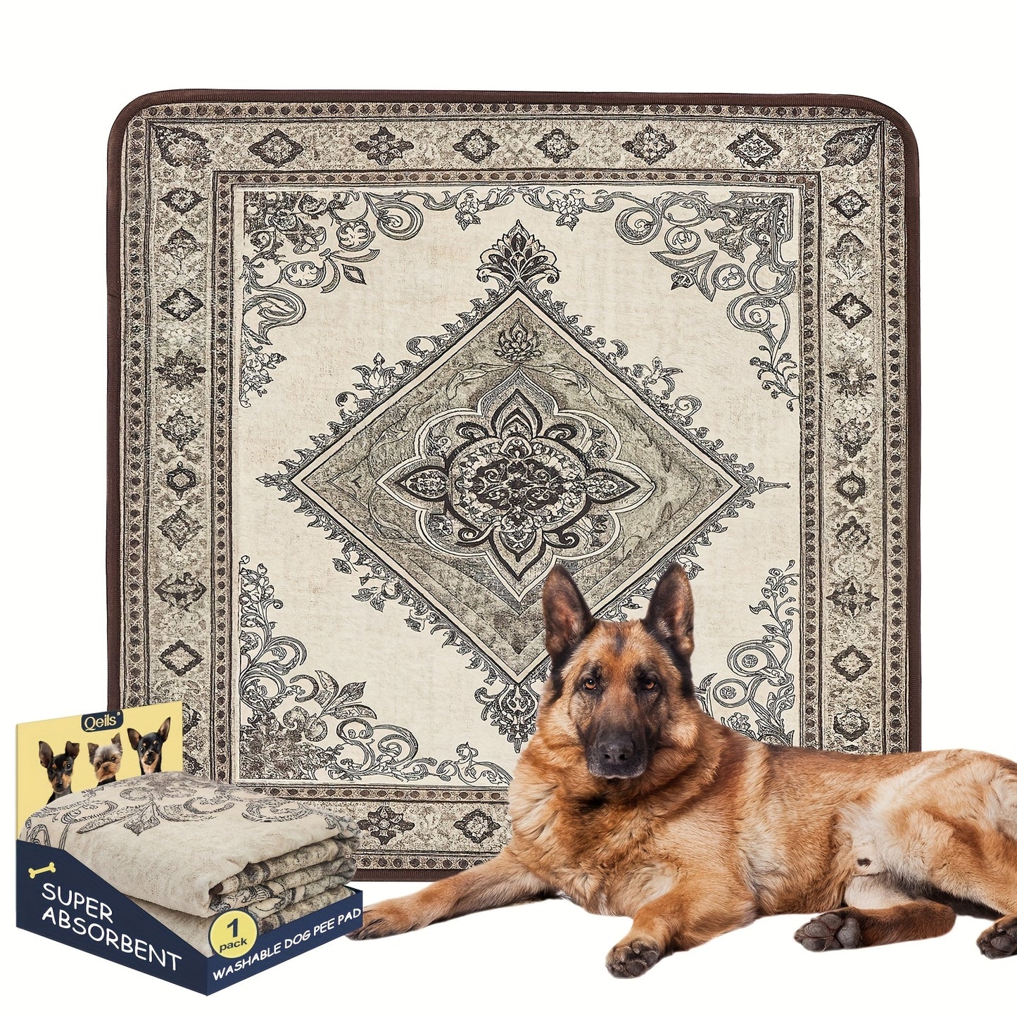 Washable Reusable Dog Pee Pads – Super Absorbent Non-Slip Puppy Training Pads in Multiple Sizes | Heavy-Duty Leakproof Pet Pads for Floor