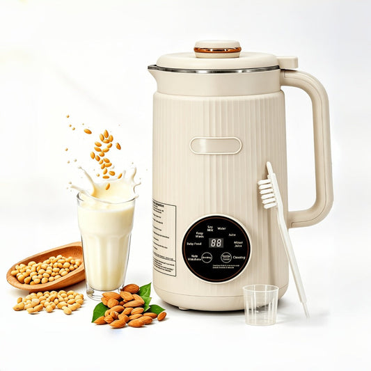 Nut Milk Maker Machine 27oz - Plant-Based Milk Blender One-Touch for Homemade Almond Oat Soy for Entryways, Bedrooms and Living Spaces