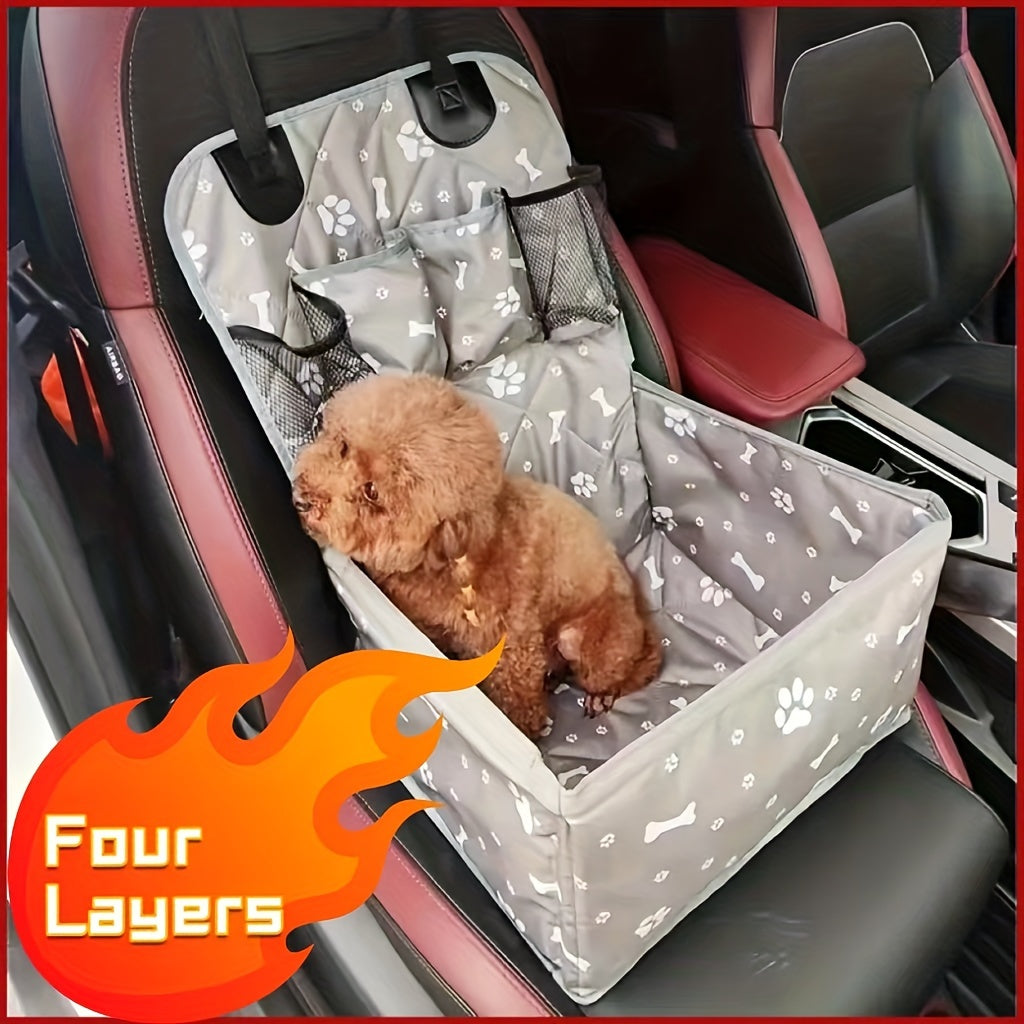 Car Dog Mat Front Seat Cover Scratch & Dirt Resistant – Durable Pet Travel Mat for Car Front Passenger Seat