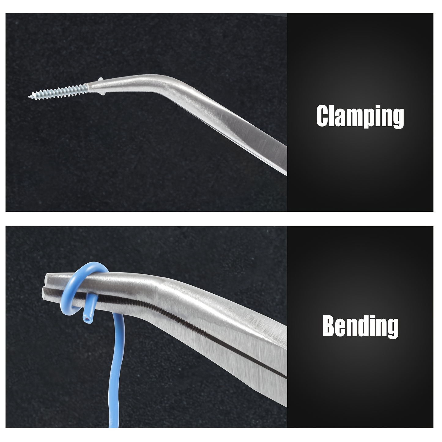 Long Nose Fishing Pliers 11 Inch 45-Degree Angle Bent Tip – O-Ring Hook Remover Needle Nose Pliers for Saltwater Freshwater Fishing