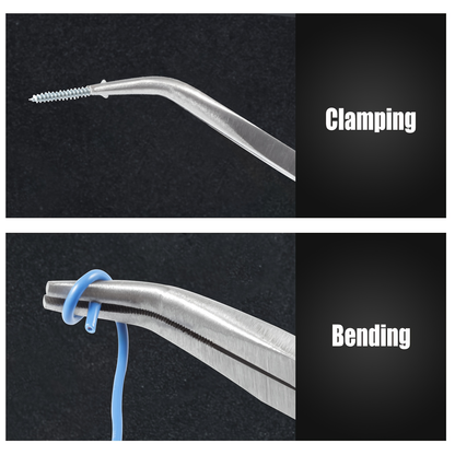 Long Nose Fishing Pliers 11 Inch 45-Degree Angle Bent Tip – O-Ring Hook Remover Needle Nose Pliers for Saltwater Freshwater Fishing