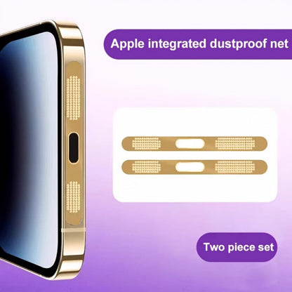 Metal Speaker Dust Mesh for iPhone 2-Pack – Anti-Dust Cover Sticker, Dustproof Mesh Net for Speaker & Earpiece, Multiple Colors