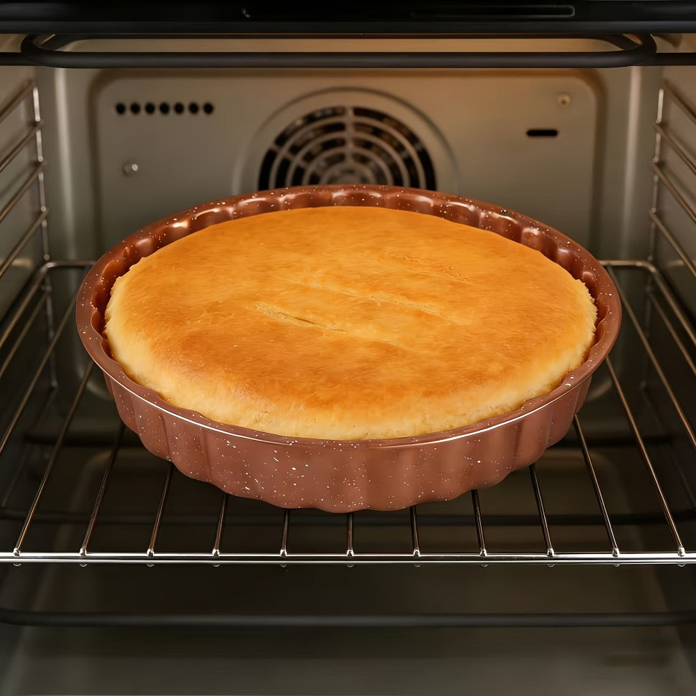 Round Non-Stick Cake Mold Baking Pan Carbon Steel Easy Release Home Baking Tool for Layer for Entryways, Bedrooms and Living Spaces