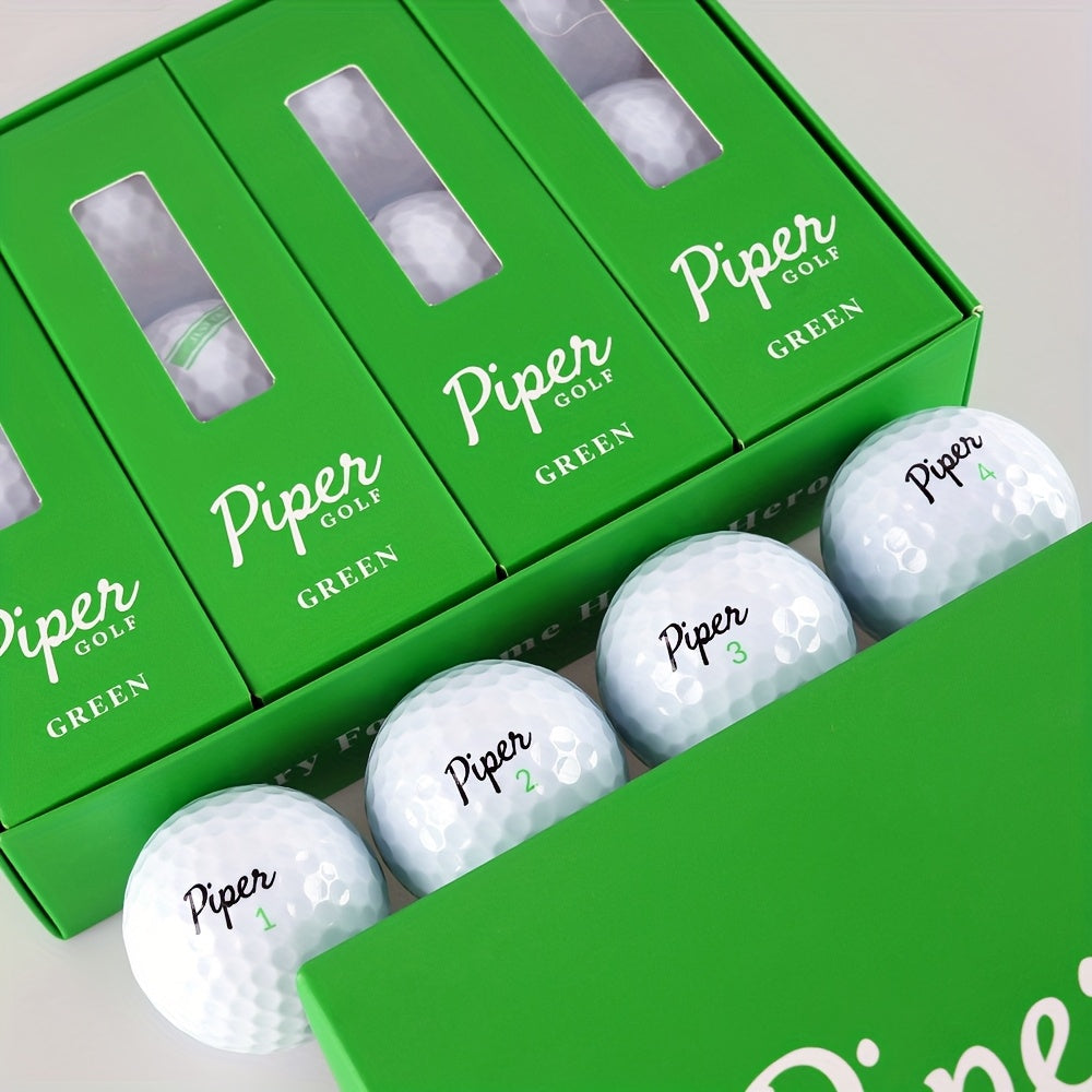Golf Balls 3-Ply PU Cover with Soft Feel & High Visibility Colors, Professional Distance Golf Ball for Competitive Play and Training