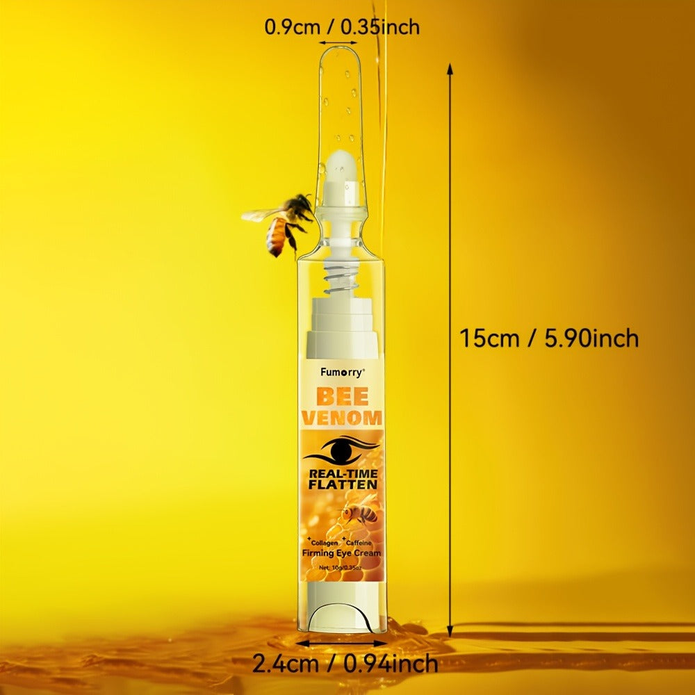 Bee Venom, Caffeine and Collagen Eye Cream Pen with White-and-Gold Body and Precision Dispenser Tip