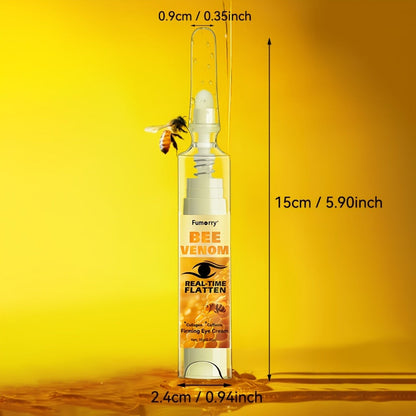 Bee Venom, Caffeine and Collagen Eye Cream Pen with White-and-Gold Body and Precision Dispenser Tip