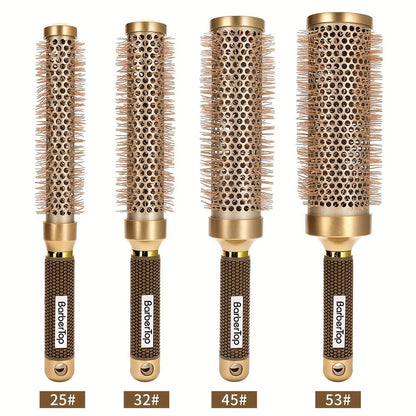 Round Hair Brush Nano Ceramic Ion, Heat Resistant Blowout Styling Roller Comb for Voluminous Bangs