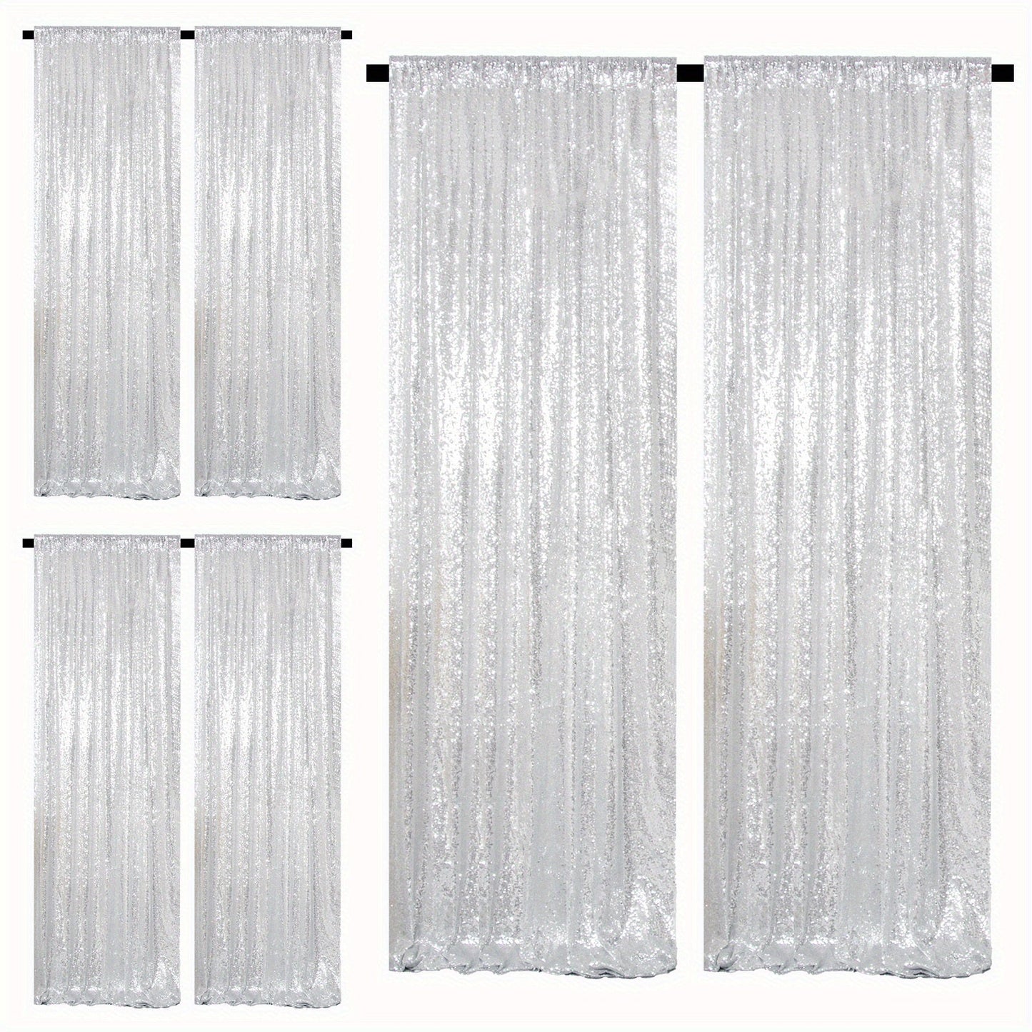Sequin Backdrop Curtains 2FTx8FT Glitter Photography Background Panels for Party Wedding Birthday for an Everyday Personal Care Routine