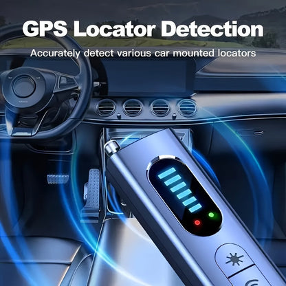 Hidden Camera Detector Anti-Spy RF Signal Scanner, GPS Tracker Finder, Wireless Bug Detector, Portable Protection for Hotels
