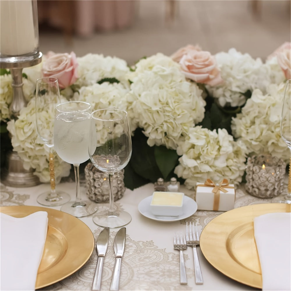 Artificial Hydrangea Flowers with Stems 60 Pack – Fake Hydrangea Flower Heads for Wedding Centerpieces, Bouquets, DIY Home Decor