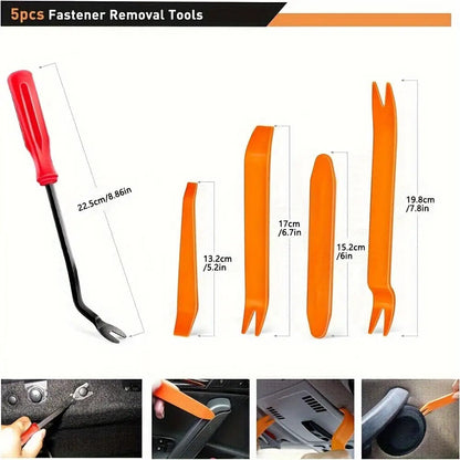 Car Bumper Screw & Rivet Repair Kit 725-Piece – Universal Plastic Clips, Nuts & Fasteners for Bumper, Wing & Interior Body Panels