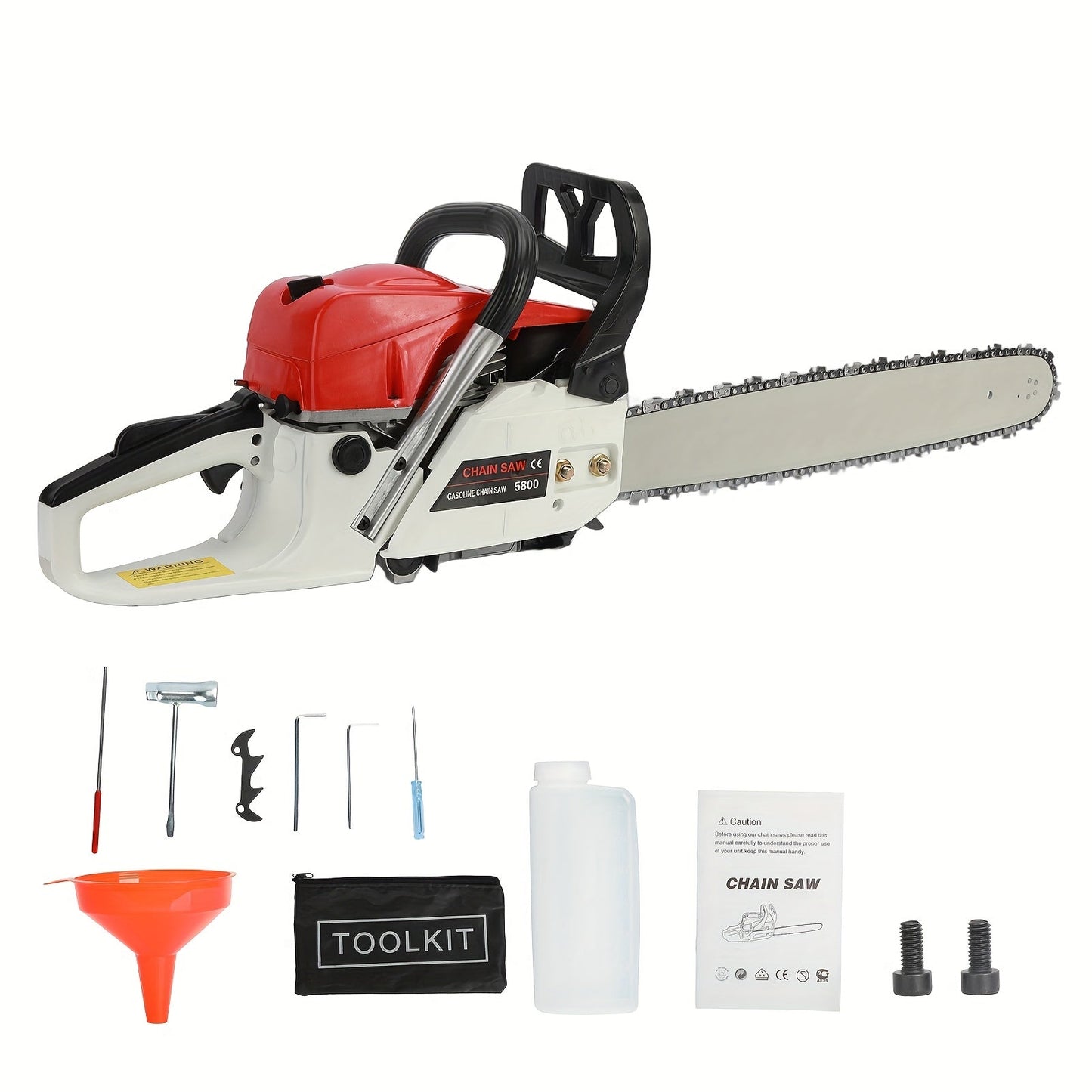 Gas Chainsaw, 2-Stroke Powerful Wood Cutting Logging Farm Ranch for Garden, Patio and Yard Use