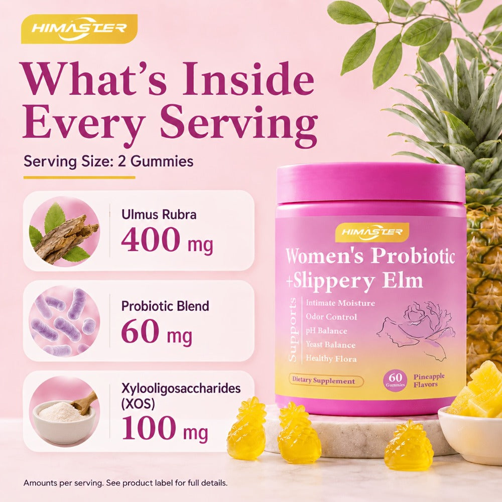 Women's Probiotic Gummies 60-Count for Vaginal Health pH Balance Feminine Wellness Gut Health & Immune Support