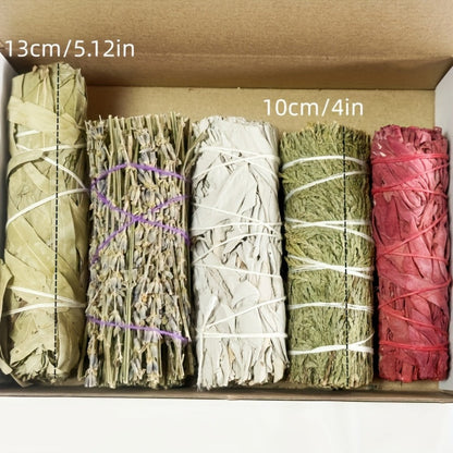 Aromatherapy Incense Sticks Kit, White Sage, Cedarwood, Dragon's Blood, Eucalyptus & Lavender