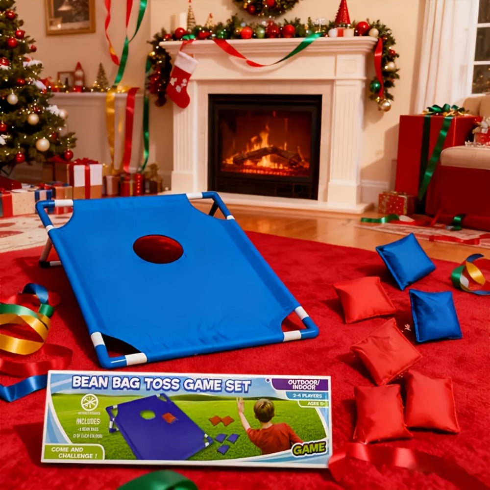 Portable Cornhole Bean Bag Toss Game Foldable Board 12 Bean Bags Storage Bag with the Listed Color, Size or Set Options for Everyday Use