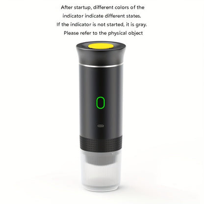 Portable Capsule Coffee Machine USB Rechargeable One-Touch Brewing Compact Espresso Maker for Bath Time, Home Spa and Personal Care