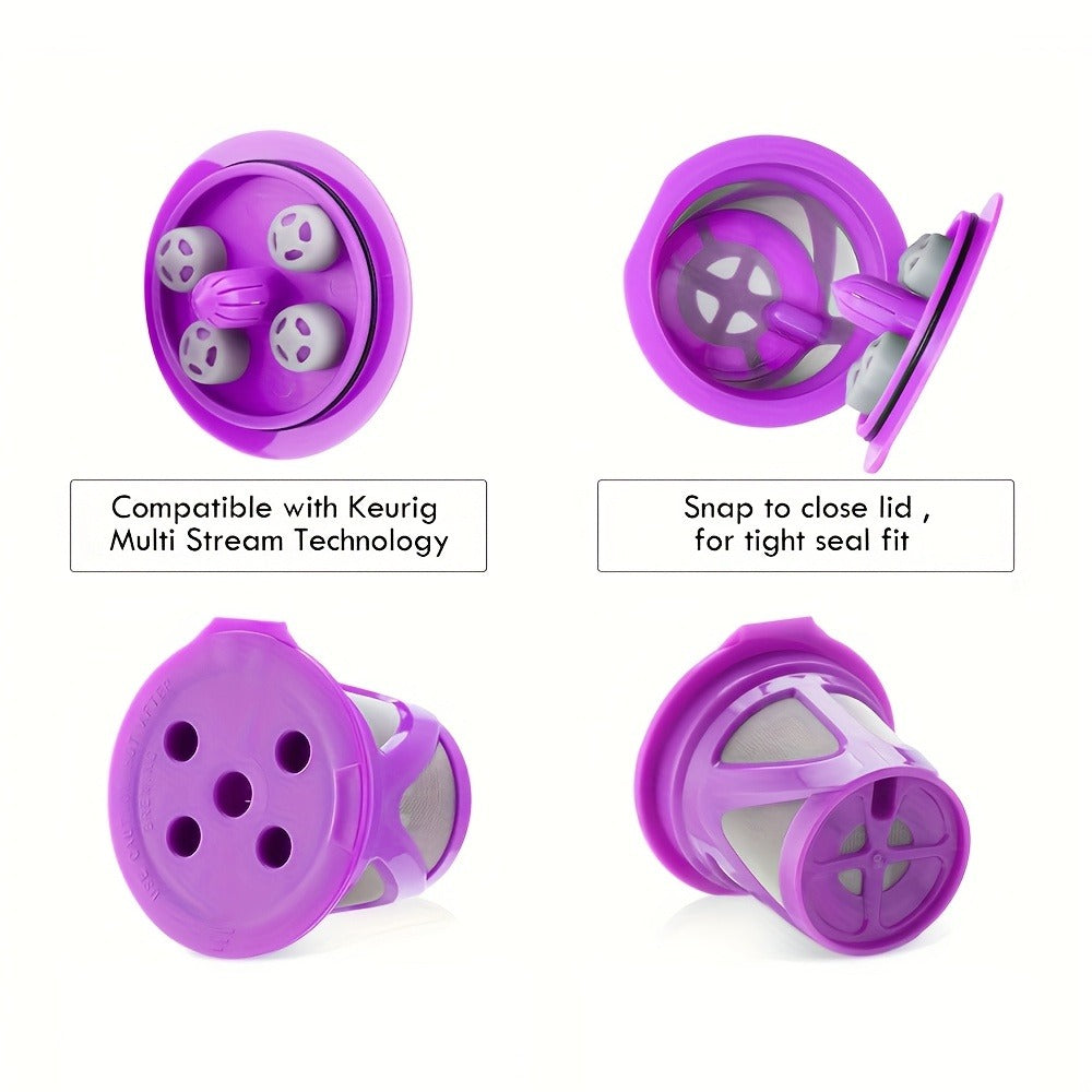 Reusable K-Cup Coffee Pods Set of 6, Refillable Coffee Filters Compatible with Keurig K-Supreme & K-Supreme Plus