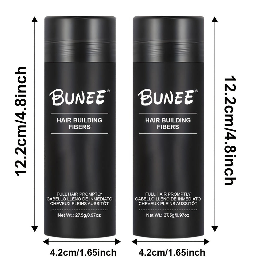 Hair Fiber Powder 27.5g 2-Pack Set - Instant Hairline Concealer Thinning Hair Cover for Makeup, Travel and Everyday Vanity Use