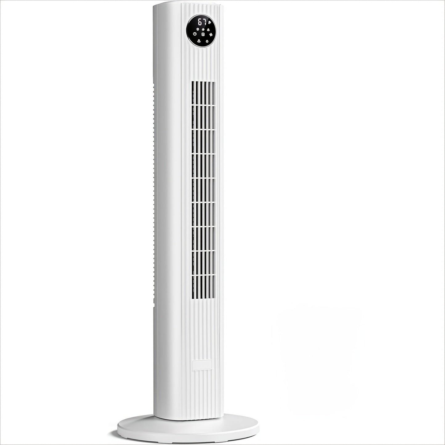 Tower Fan 35-Inch Bladeless 85° Oscillating Standing Floor Fan 3-Speed Quiet Cooling with 12H Timer for Bedroom Office Living Room Home