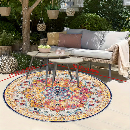 Outdoor Rug | Bohemian Vintage Machine Washable Patio RV Camping Picnic