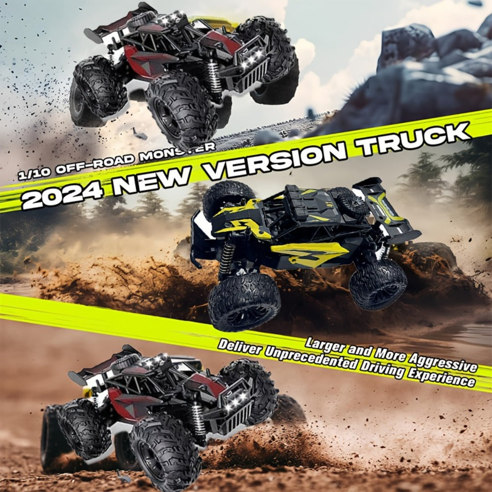 High Speed RC Off-Road Car 50km/h Remote Control Truck Tires ABS Body 2.4G Drift Racing Toy Boys Girls Birthday Halloween Gift