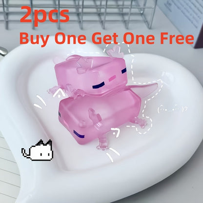 Axolotl Squishy Squeeze Toys 2 Pack for Parties, Celebrations and Guest Favors, with the Listed Configuration