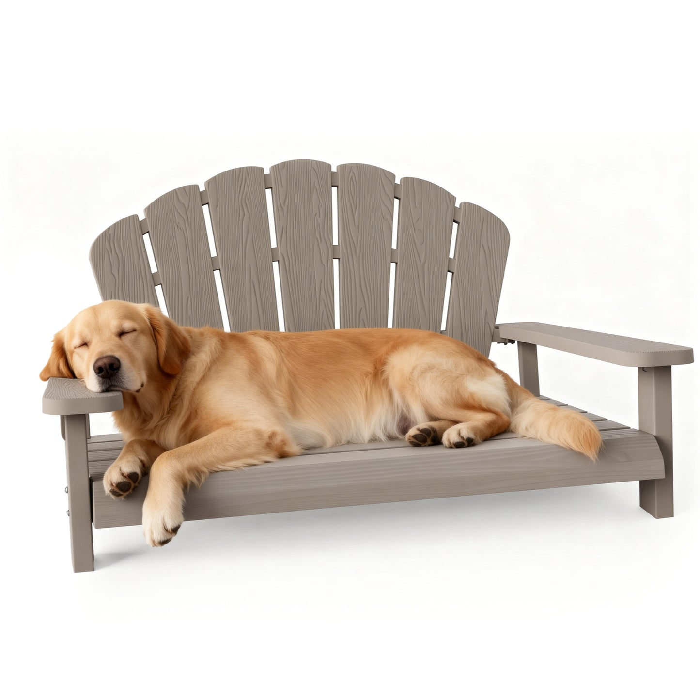 Resin Dog Bed for Large Dogs – Spacious Indoor Outdoor Dog Sofa, Slip-Resistant Sturdy Easy-Clean Design, No Dirt Concealment