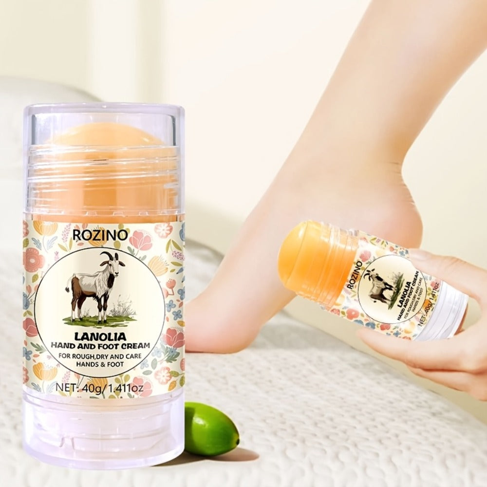 Cracked Heel Cream Stick 3-Pack, Portable 40g Foot & Hand Moisturizer with Vitamin E & Aloe Vera, Hydration