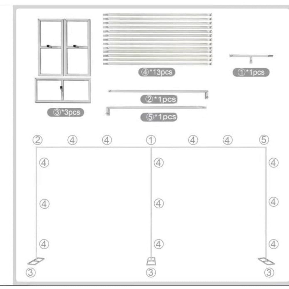 Backdrop Stand 10x20FT Wedding Arch Pipe Kit Square Metal Frame for Photography Party Baby Shower for an Everyday Personal Care Routine