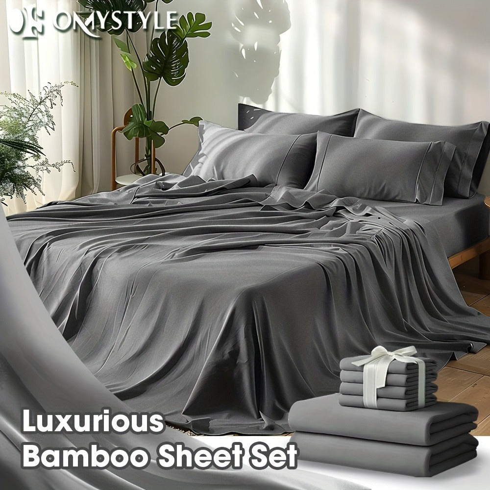 Fitted Sheet Set Cooling Deep Pocket – 2000TC Soft Microfiber Bed Sheet, Shrink Fade Wrinkle Resistant, 11 Colors 4 Sizes