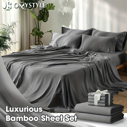 Fitted Sheet Set Cooling Deep Pocket – 2000TC Soft Microfiber Bed Sheet, Shrink Fade Wrinkle Resistant, 11 Colors 4 Sizes