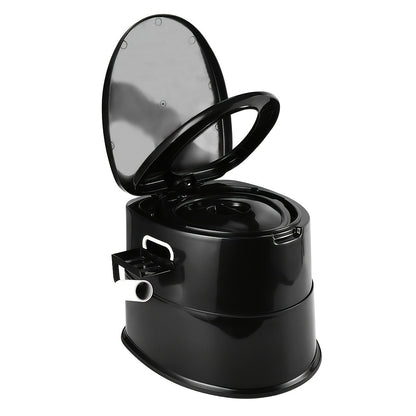 Extra Large Portable Toilet for Adults – Indoor Outdoor Commode with Detachable Inner Bucket & Removable Paper Holder
