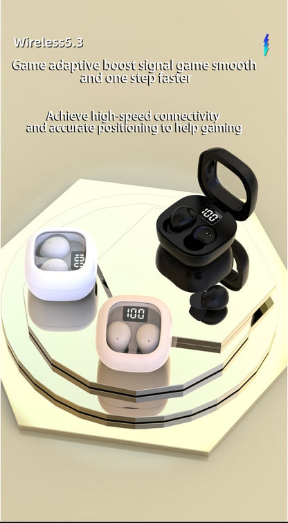 Wireless Earbuds Mini In-Ear Set with Compact Charging Case and Black, Khaki or White Color Choices