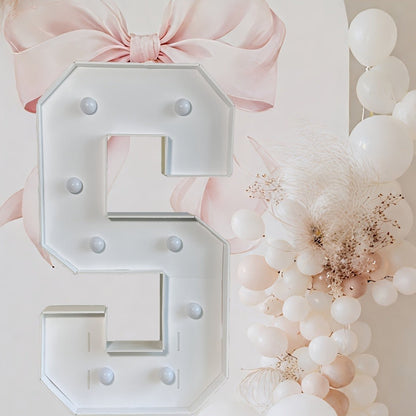 Marquee Letter Lights 3ft LED Light Up Letters for Weddings, Proposals & Celebrations – Cool White Lighted KT Board DIY Display Frame