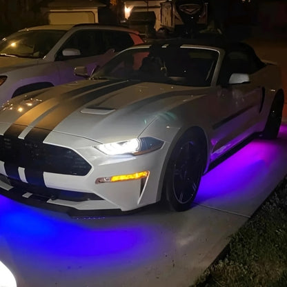 Car LED Atmosphere Light Panels APP & Wireless Control – External Decorative 2-Piece Set Multiple for Home, Desk and Accent Lighting