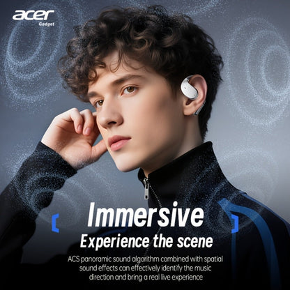 Acer TWS Wireless Earbuds Hook Design Low Latency Gaming 2025 New for Bedside Audio, Alarms and Room Entertainment